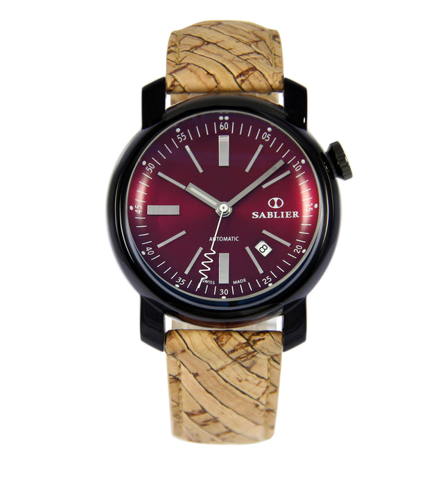 Sablier Watches Grand Cru II (44 mm) Burgundy DLC for Men