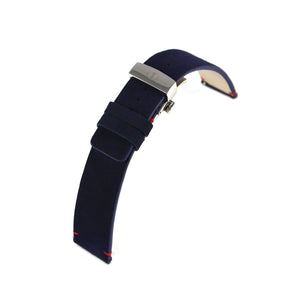 22 MM Suede French Straps with Steel Case Buckle Colors (3)