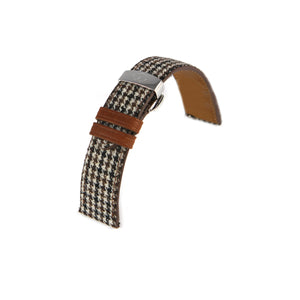20 MM Textile Leather Straps with Steel Case Buckle Standard (105 mm x 65 mm) Colors (3)